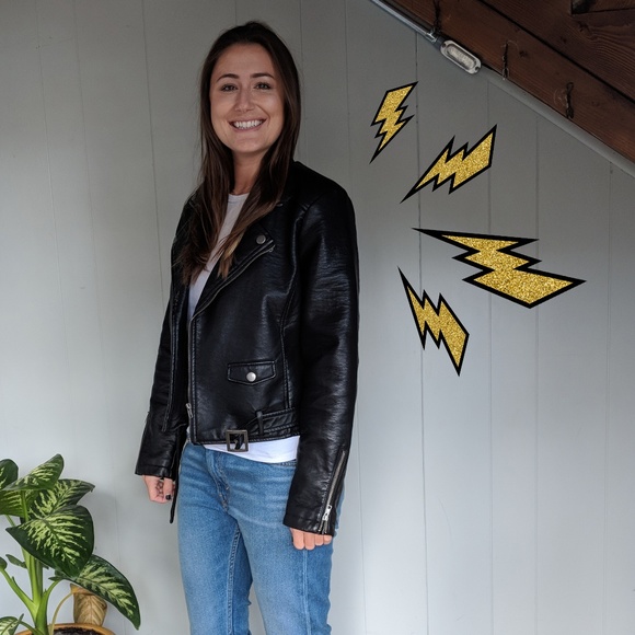 Ashley Outerwear Jackets & Blazers - Faux Leather Moto Jacket